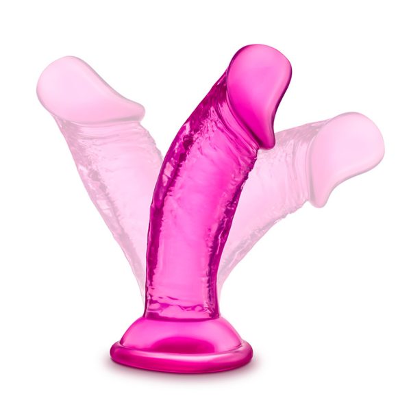 B Yours – Sweet N’ Small 4 Inch Dildo with Suction Cup – Pink - Image 4